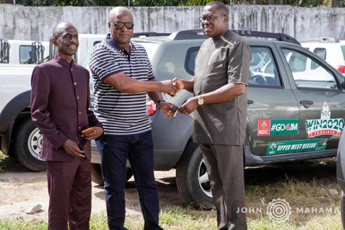  Mahama donates over 20 vehicles to NDC 