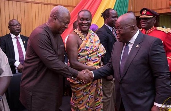 Mahama and Prez.  Akufo-Addo 