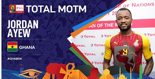AFCON 2019: Man of the Match Jordan Ayew opens up on Black Stars-Benin draw