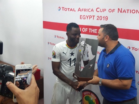 AFCON 2019: Man of the Match Wakaso lauds teammates after winning award