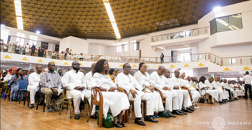 PHOTOS: Defeated NDC presidential candidates join Mahama at Perez Chapel for thanksgiving service