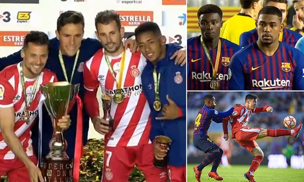 Catalan Super Cup: Messi-less Barcelona fall to Girona