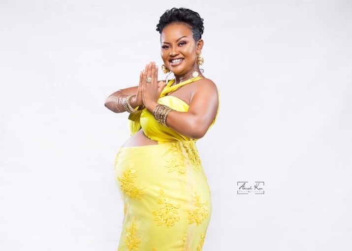 Unseen photos of Nana Ama Mcbrown's pregnancy 