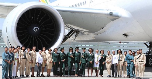 Int'l Women's Day: Ethiopian Airlines marks day with an all-female crew (PHOTOS)