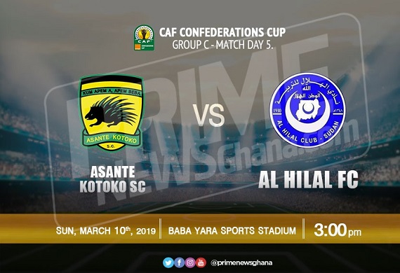 CAFCC: Kotoko vs Al Hilal: Preview, Kick off, TV channel & Squad News