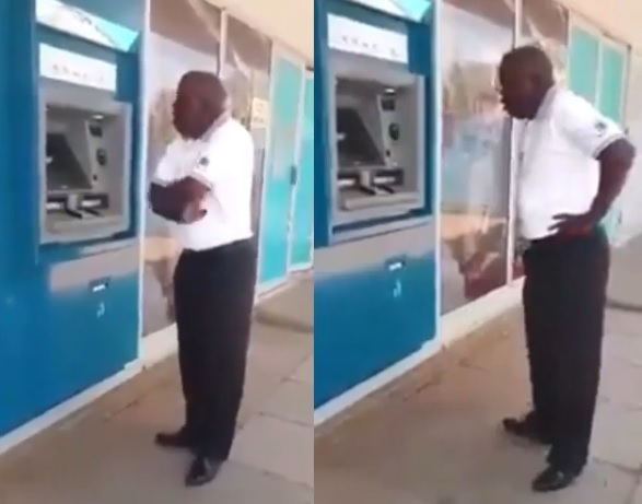 VIDEO: Prayer Warrior Praying For An ATM Machine To Dispense His Money