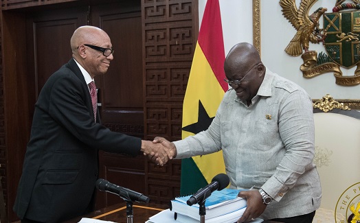 PHOTOS+VIDEO: Awayaso Commission presents report to Prez Akufo-Addo