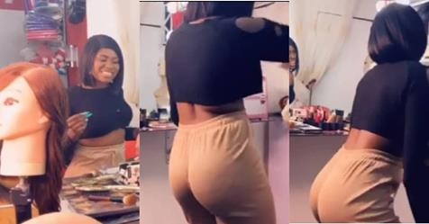 Yaa Jackson twerks to Fameye's new song 'Nothing I Get'