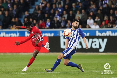 VIDEO: Partey' scores screamer for Atletico Madrid against Alaves