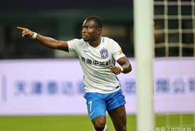 Ghanaian forward Frank Acheampong nets in Teda's draw with Wuhan Zall