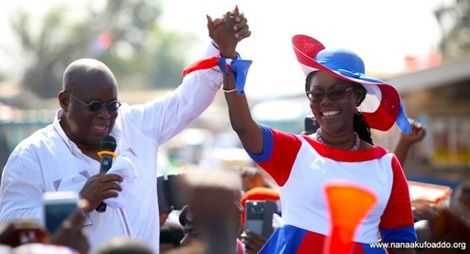 Akufo-Addo and Ursula Owusu