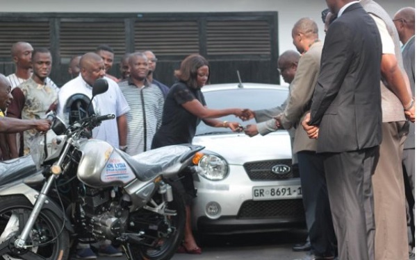 UG attack: Lydia Alhassan donates vehicle, motorbikes to aid security (PHOTOS)