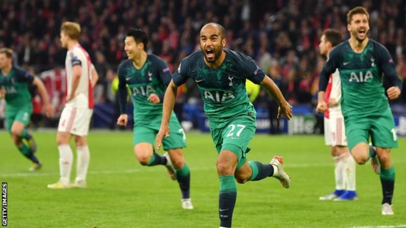 UCL:  Prez Akufo-Addo celebrates as Tottenham beat Ajax to set up final with Liverpool (VIDEO)