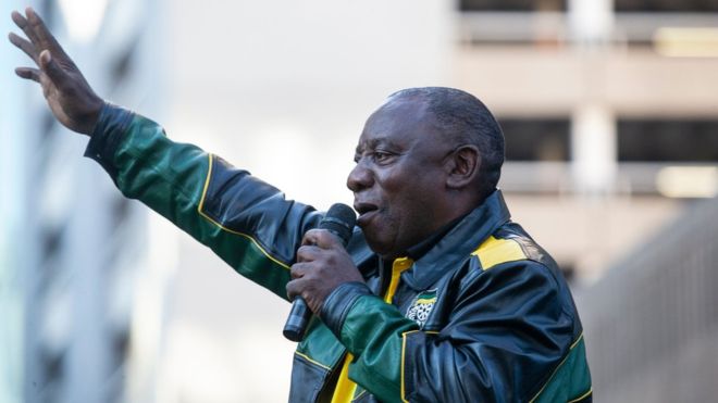 South African President Cyril Ramaphosa