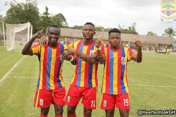 NC's Special Competition: Hearts brush off Sharks to stay top, Yacouba scores as Kotoko beat Medeama