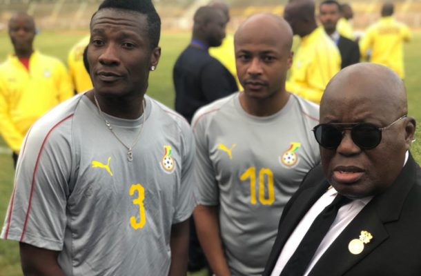 Asamoah Gyan urged by President Akufo-Addo to rescind Black Stars retirement decision