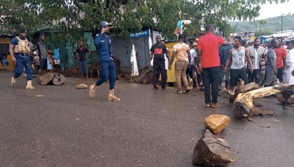 Police in Krobo Odumase 