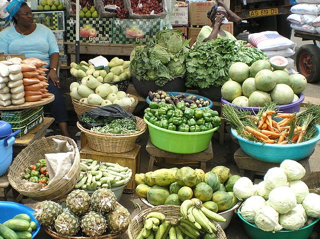 Leafy vegetables in Ghana