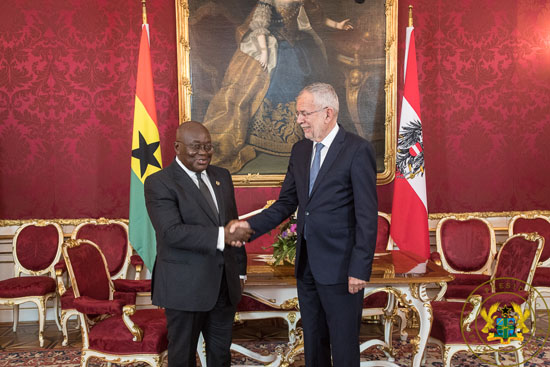 President Akufo-Addo and Austrian President Alexander Van der Bellen 