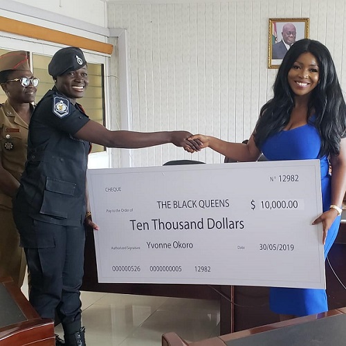 Yvonne Okoro fulfills her $10,000 promise to the Black Queens