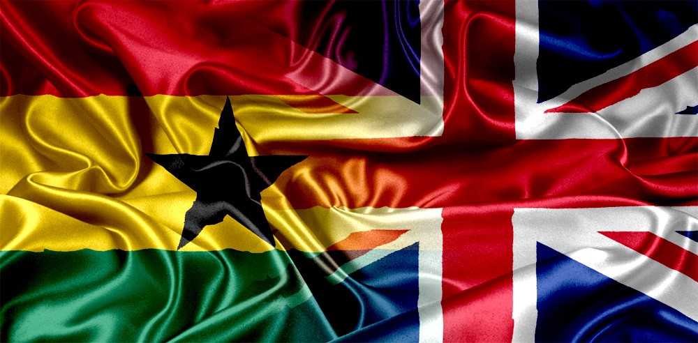Ghana & UK flag