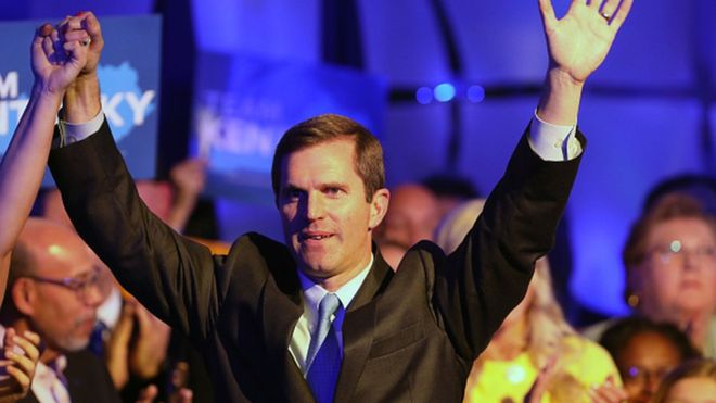 Democrat Andy Beshear has declared victory in the race to be Kentucky's governor