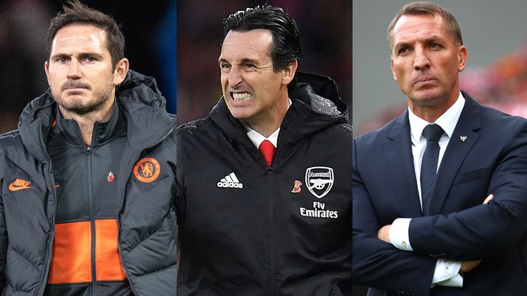 Will Frank Lampard's Chelsea and Brendan Rodgers' Leicester extend their advantage over Unai Emery's Arsenal this weekend?