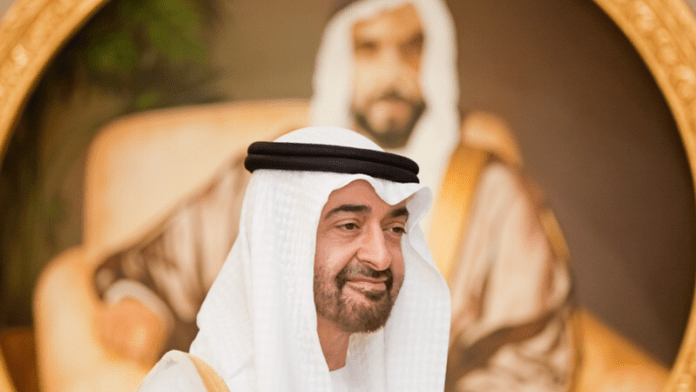 Crown prince of Abu Dhabi Sheikh Mohammed bin Zayed al-Nahyan.