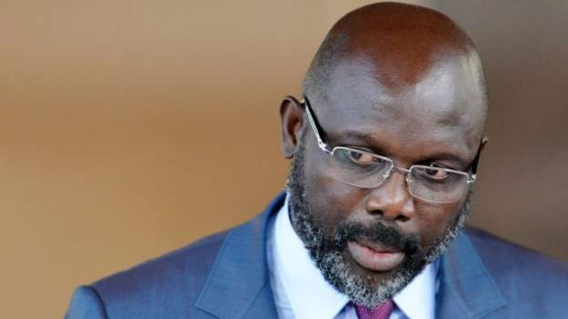 George Weah has been Liberia's president since January 2018