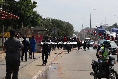 Police clash with law students