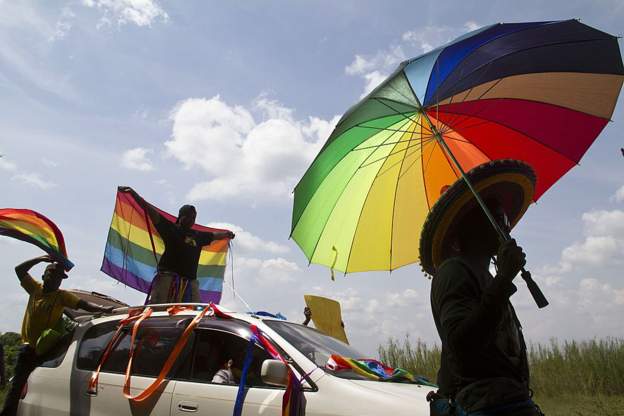 Uganda's gay community held their first gay pride march in August 2014 after the court annulled the anti-homosexuality law