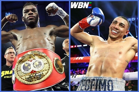 Richard Commey( left) Teofimo Lopez (right)