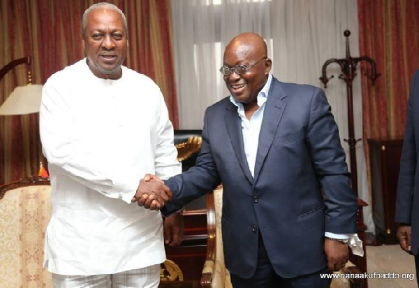 President Akufo-Addo with John Mahama