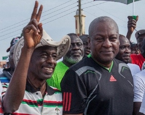 Asiedu Nketia (left) and John Mahama (right)