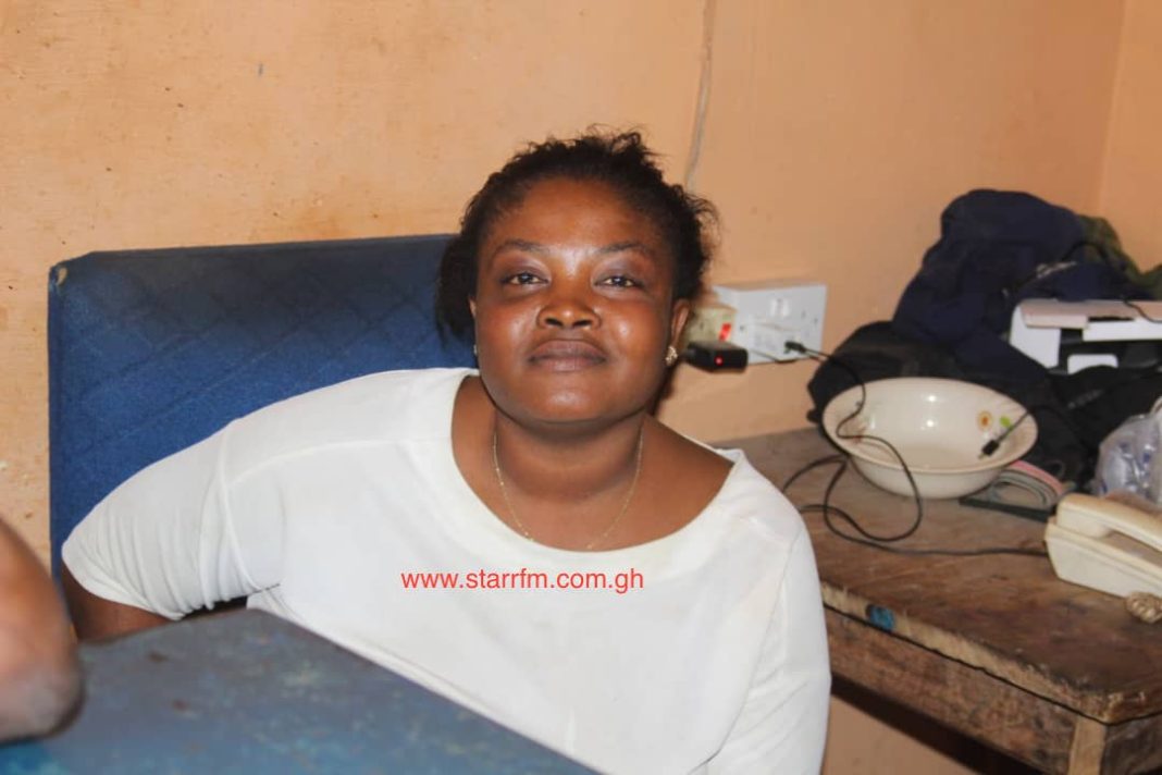 Sheila Kwaow popularly known as Mother defecates at the police station at dawn