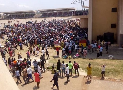 Many people trooped the Black Stars Square
