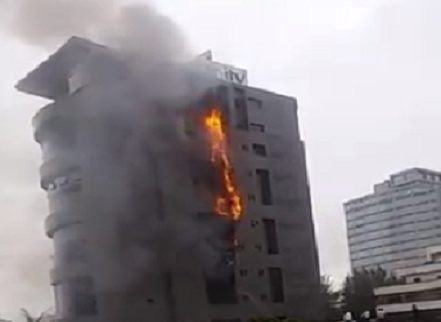 Fire razes Unity Bank head office