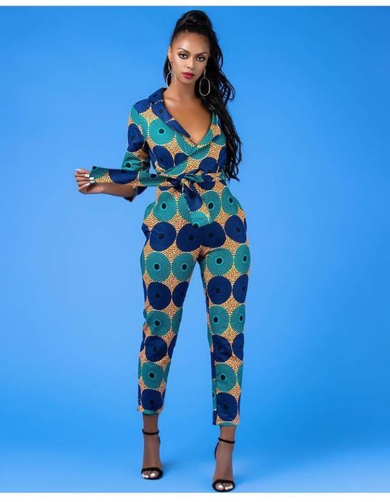 African Print Short Jumpsuits, Pants, Shorts, Rompers for Ladies – Ray  Darten