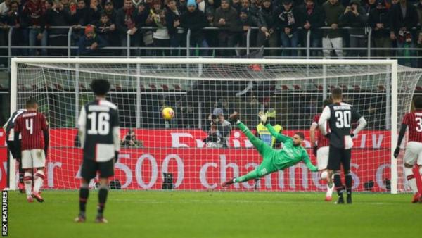 A Cristiano Ronaldo 91st-minute penalty earned Juve a 1-1 draw at the San Siro in the first leg