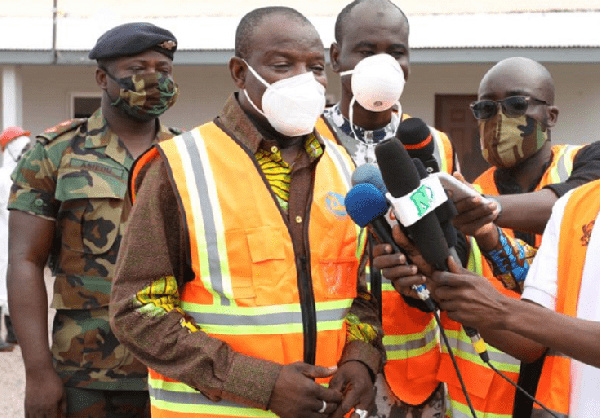 Northern Regional Minister, Salifu Saeed speaking at the launch of the disinfection exercise