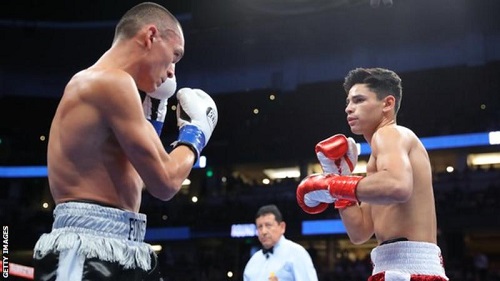 Ryan Garcia (right) has won his past two fights within the first round