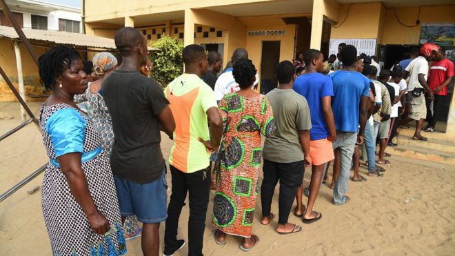 Togolese people voted on Saturday for their new president