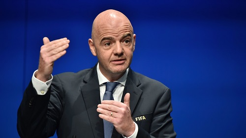 Gianni Infantino has been speaking in Belfast before Saturday's annual general meeting of the International Football Association Board