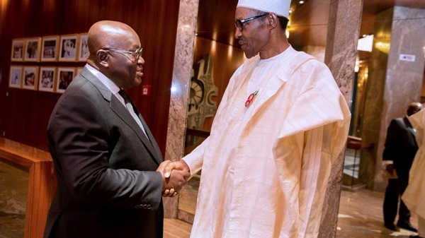 President Akufo-Addo and Nigerian President Mahammadu Buhari