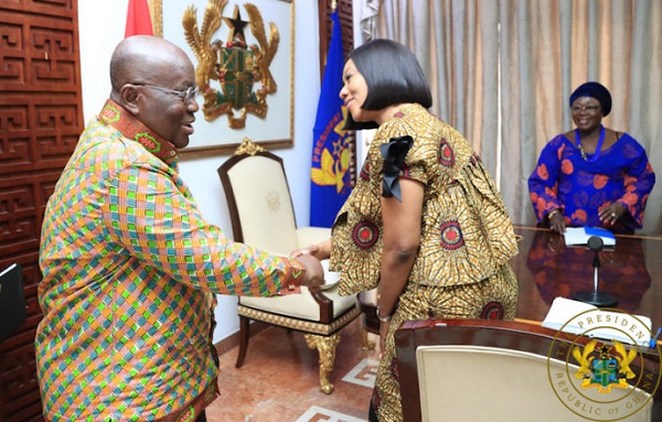 President Akufo-Addo and EC boss Jean Mensa