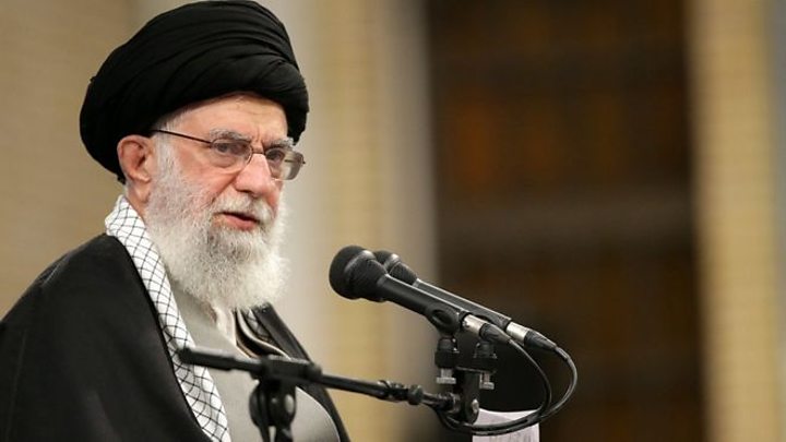 The BBC's Martin Patience says Ayatollah Ali Khamenei delivered a 