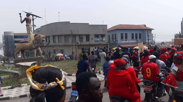 NDC and other parties held a demonstration