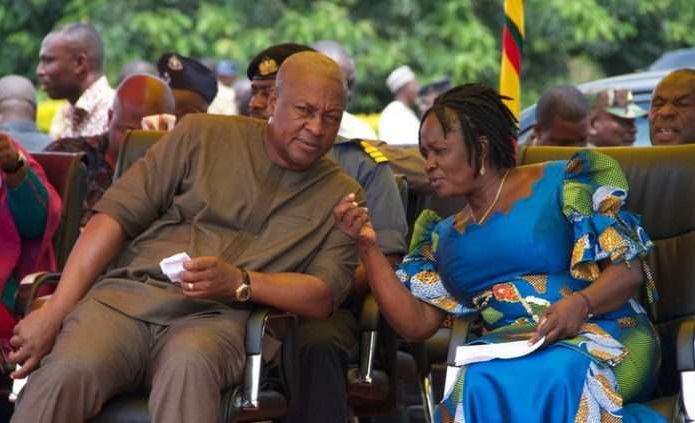 John Mahama and  Prof Jane Naana Opoku-Agyemang