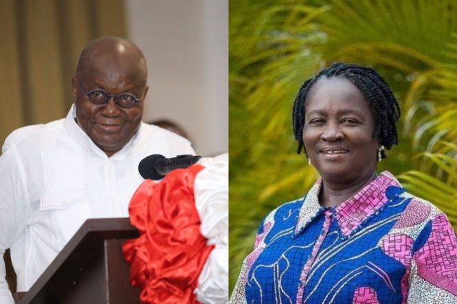 President Akufo-Addo and Prof. Naana Jane Opoku-Agyemang