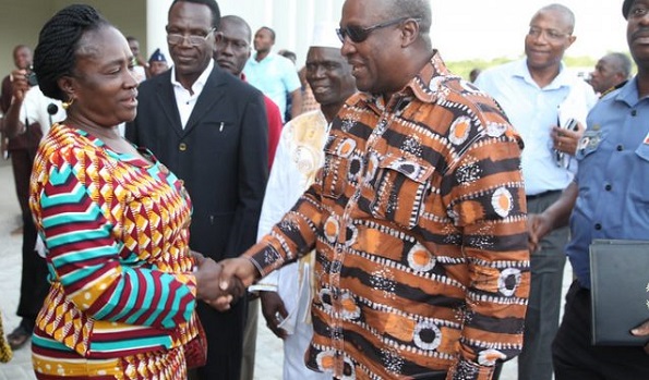 Prof. Naana Jane Opoku-Agyemang and John Mahama